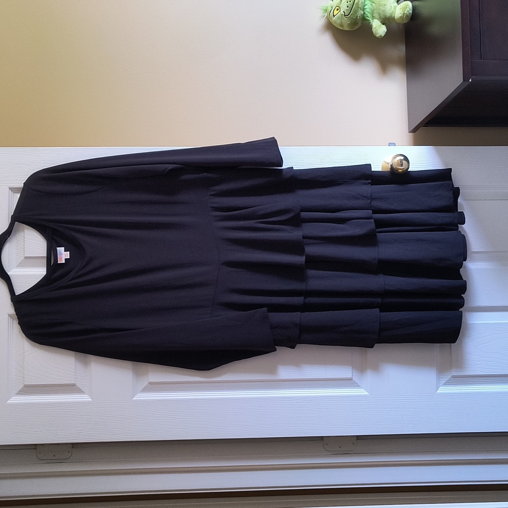 NWOT Lularoe black Georgia dress!